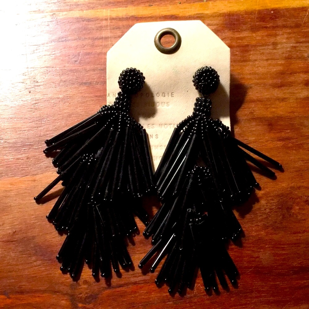 Anthropologie beaded statement earrings